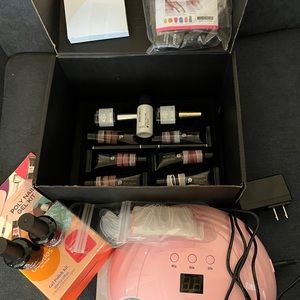 Lot of Nail Supplies - Gel, Lamp, Wraps, etc.